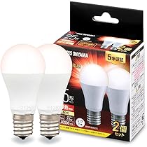 Amazon | アイリスオーヤマ LED電球 口金直径17mm 広配光 25W形相当